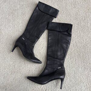 Calvin Klein Clancey Genuine Leather Knee High Boots size 7